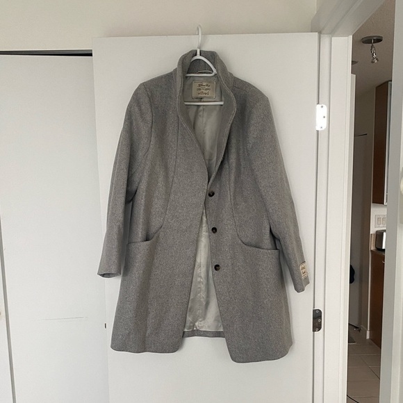 Wilfred The Cacoon Coat New-Virgin Wool, size L, Heather Light Grey - Picture 2 of 16